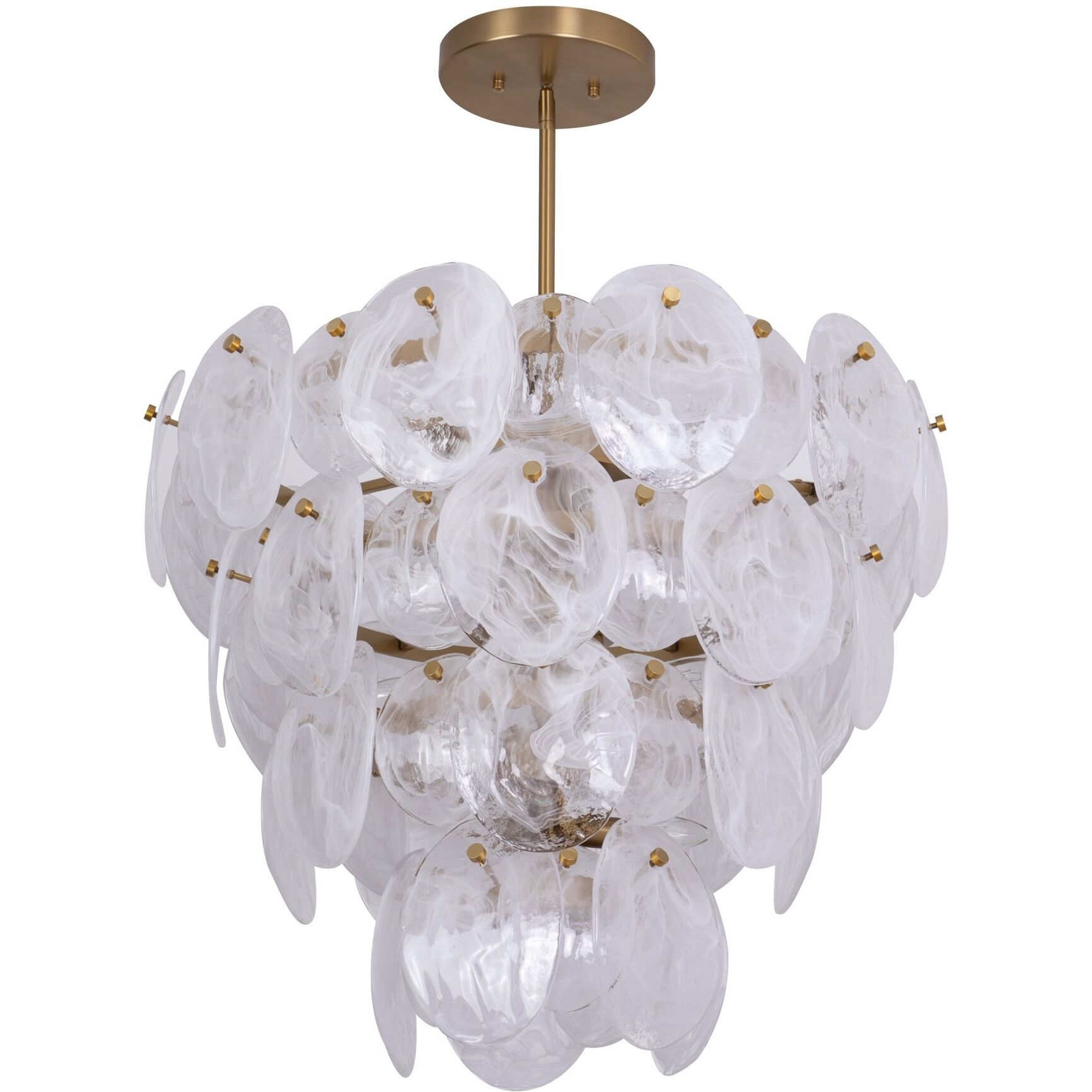 Lily 13 Light 28.03 inch Brushed Brass Chandelier Ceiling Light