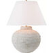 Marie Flanigan Avedon 28.75 inch 15 watt Plaster White Rattan Table Lamp Portable Light, Medium