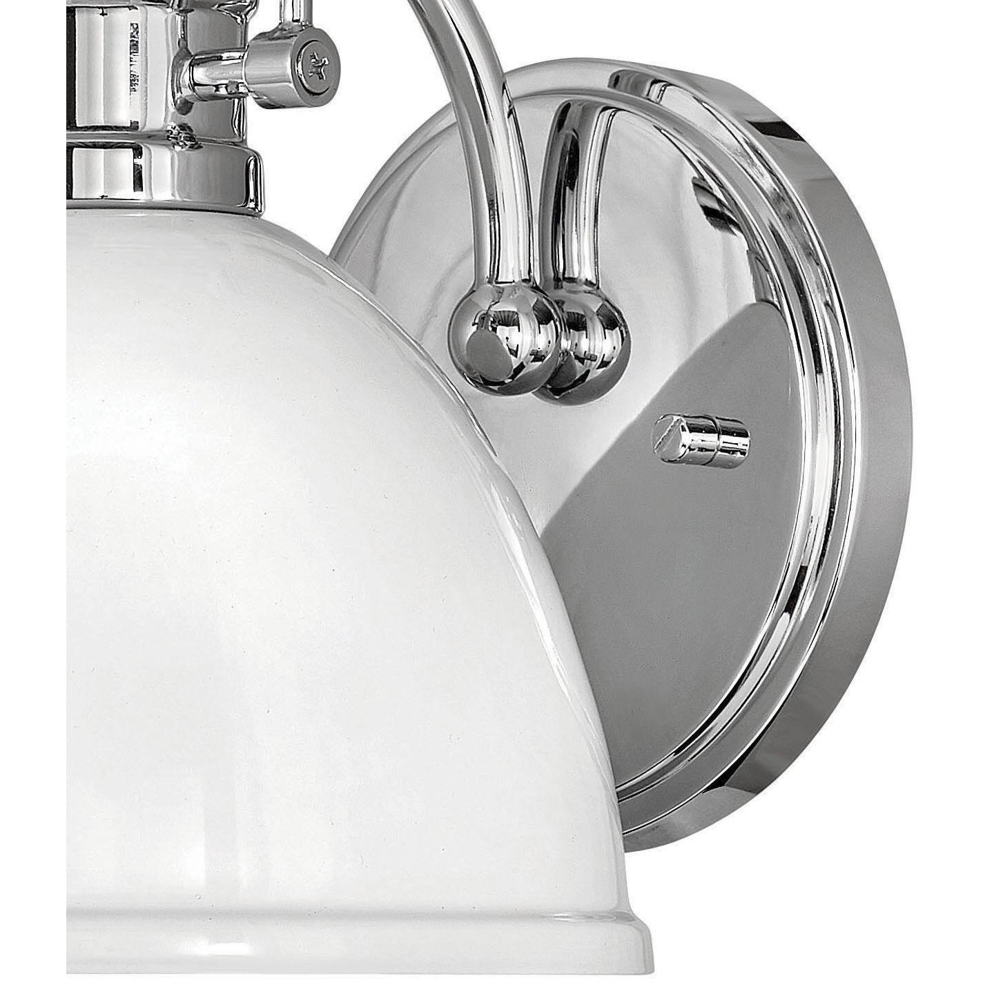 Rowan 1 Light 8 inch Chrome Vanity Light Wall Light