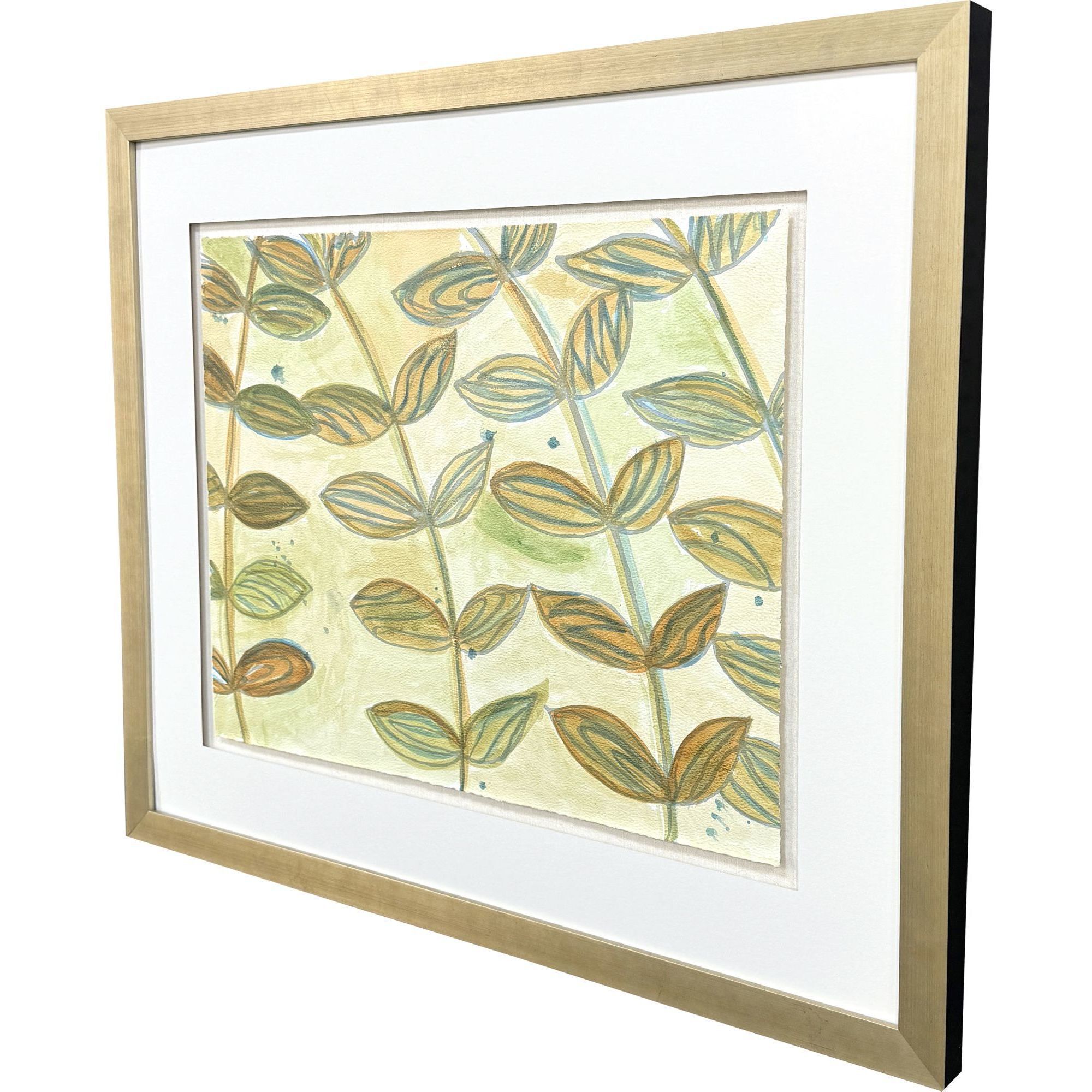 Shimmering Garden I & II Green and Multi and Yellow and Orange Framed Art, The Studio