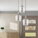 Art Glass 1 Light 9 inch Brushed Nickel Mini Pendant Ceiling Light