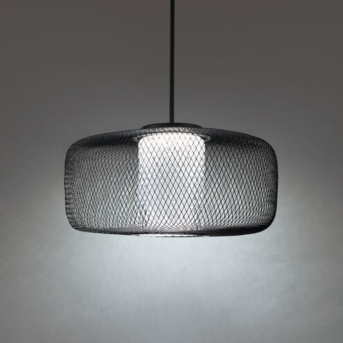 Kodo LED 22 inch Black Pendant Ceiling Light, Schonbek Signature