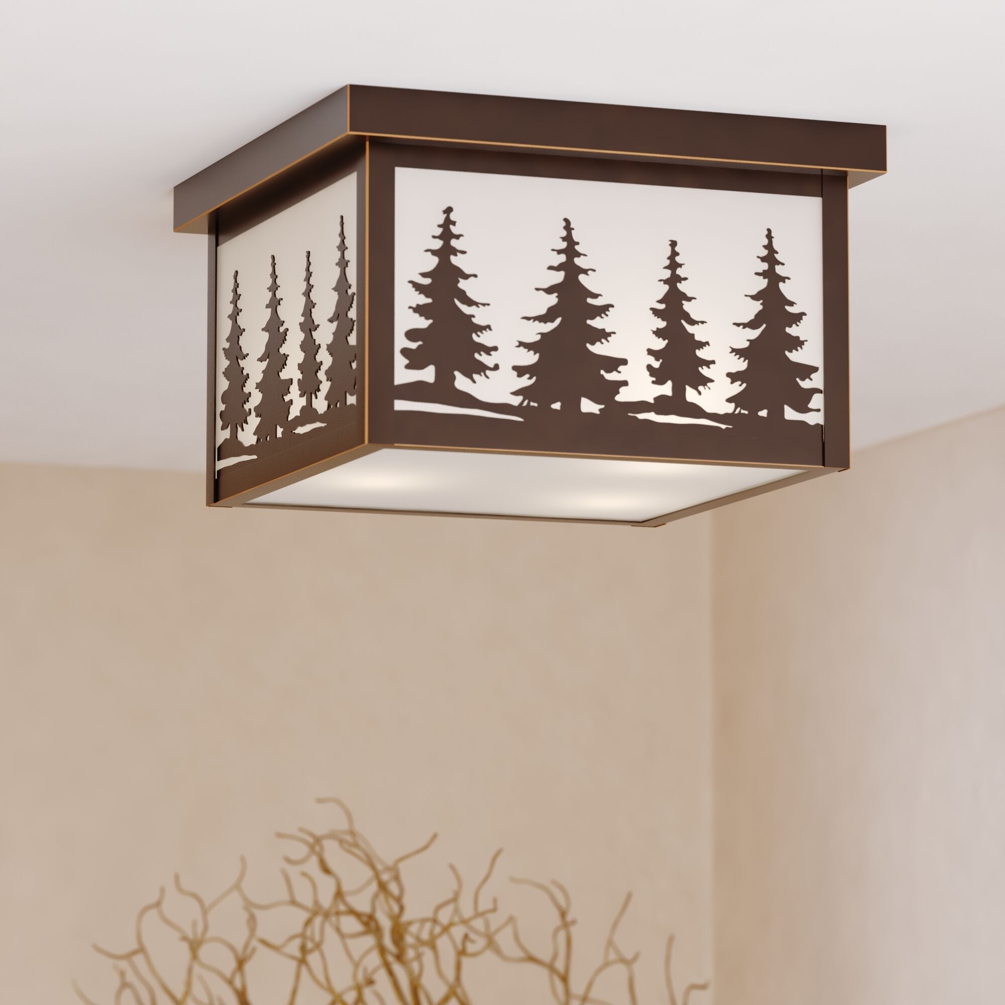 Yosemite LED 11.5 inch Burnished Bronze Outdoor Ceiling
