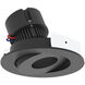 Pearl Black LED Round Adjustable Gimbal Retrofit in 3000K, 4" Retrofit