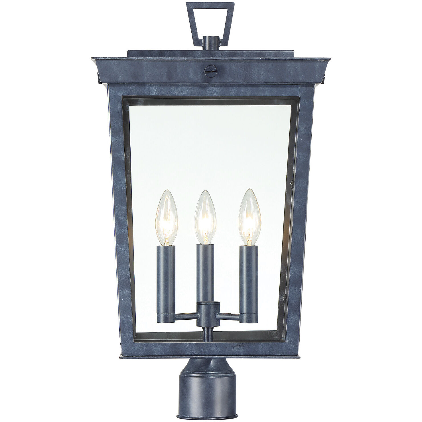 Belmont 3 Light 22.25 inch Graphite Outdoor Post