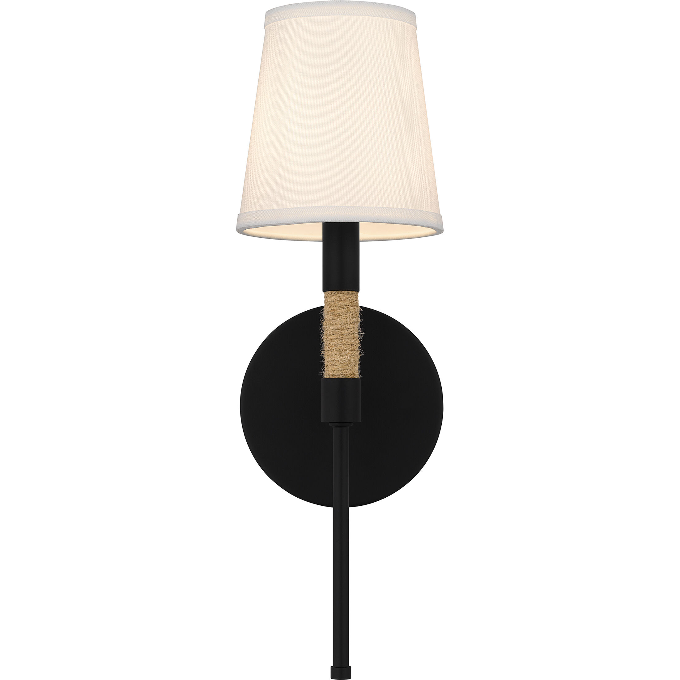 Bayside 1 Light 5 inch Matte Black Wall Sconce Wall Light, Small