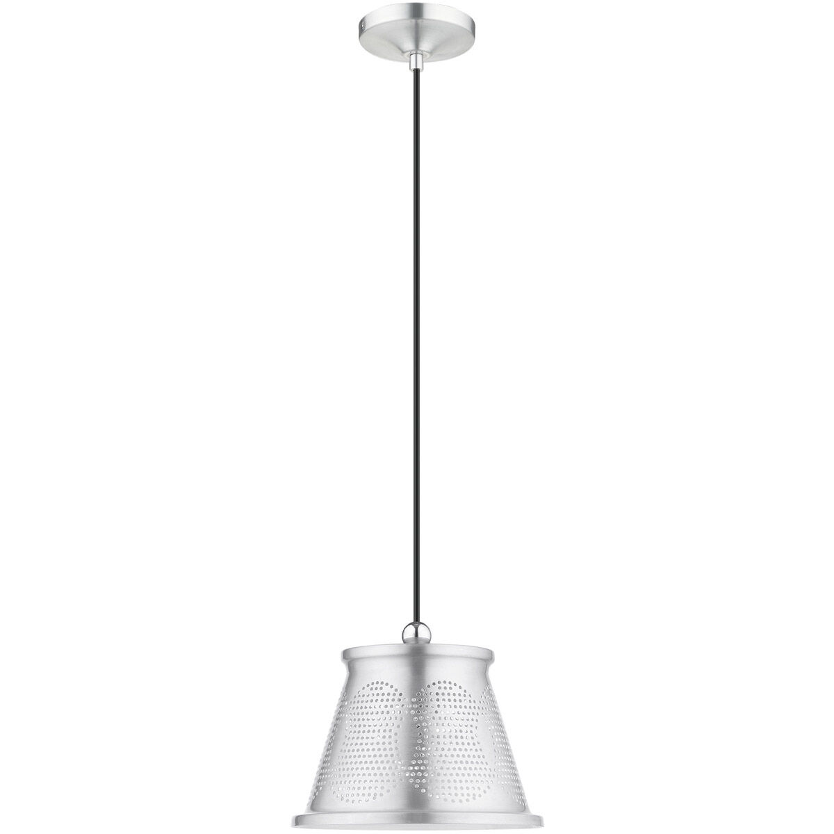 Pendants 1 Light 10 inch Brushed Aluminum Pendant Ceiling Light