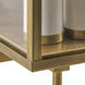 Back Bay 3 Light 16.75 inch Aged Brass Outdoor Wall Sconce