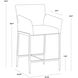 Gesa 39.5 inch Polo Club Stone Counter Stool