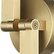 Archie LED 4.75 inch Brushed Gold Wall Sconce Wall Light