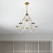 Alessia 5 Light 24 inch Antique Brass Chandelier Ceiling Light