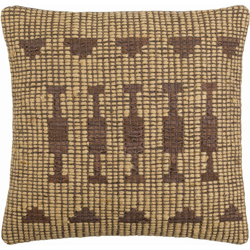 Twareg 20 X 20 inch Eggplant Accent Pillow