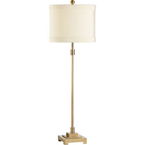MarketPlace 33 inch 100 watt Antique Brass Table Lamp Portable Light