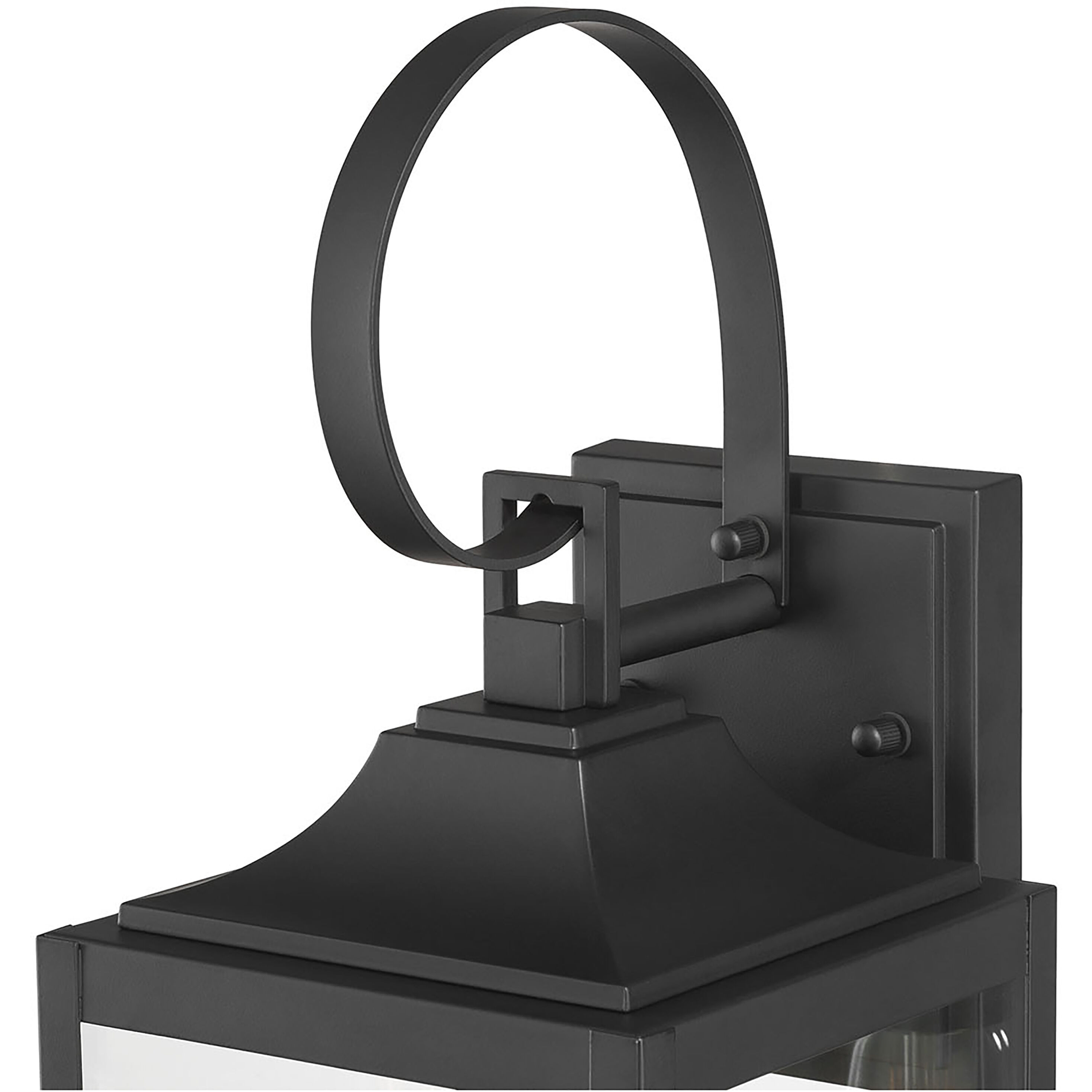 Halston 1 Light 19 inch Powder Coated Black Outdoor Wall Sconce