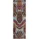 Scarborough 96 X 30 inch Eggplant, Violet, Light Gray Rug