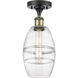 Ballston Vaz 1 Light 5.88 inch Black Antique Brass Semi-Flush Mount Ceiling Light