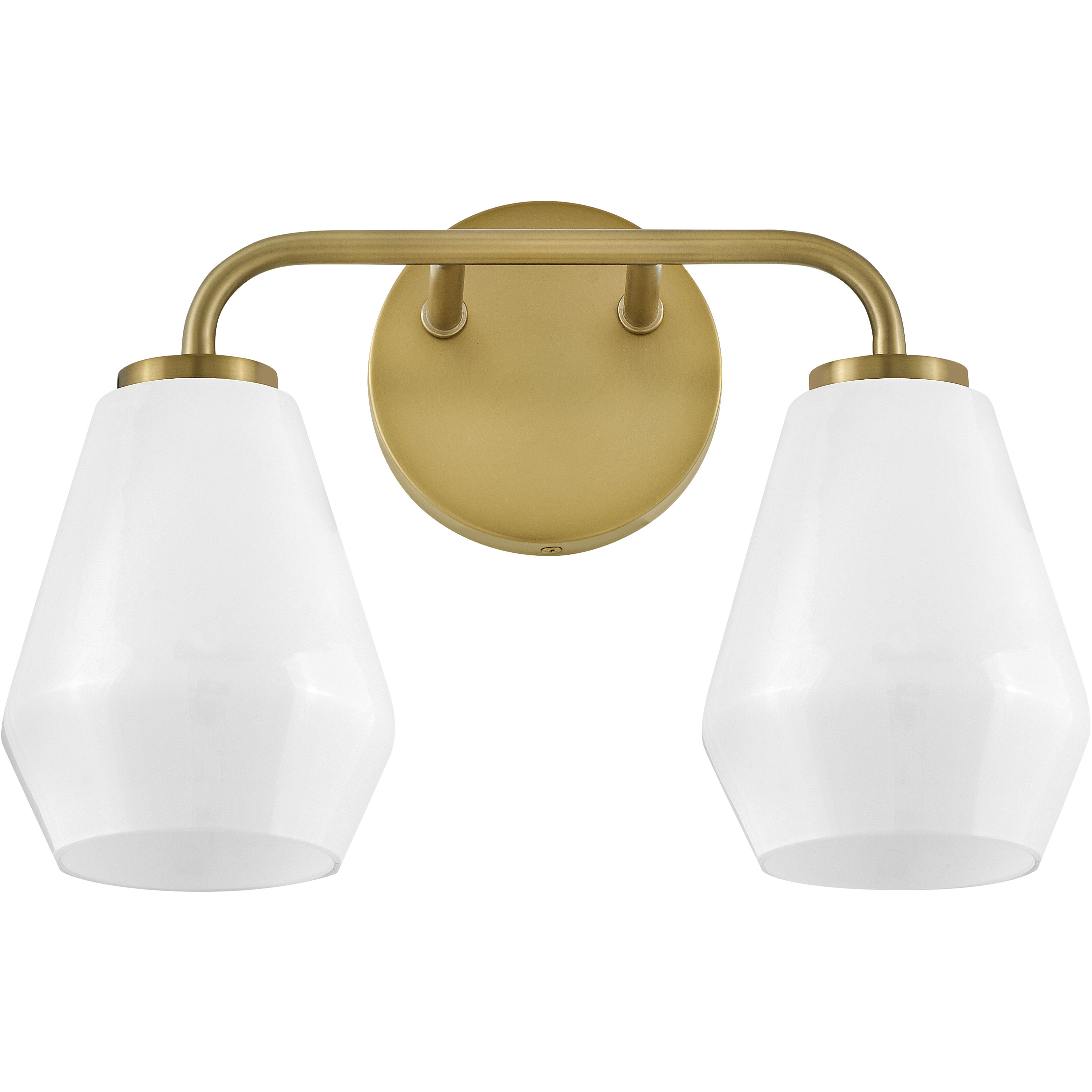 Gio LED 14.75 inch Lacquered Brass Bath Light Wall Light