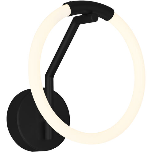 Hoops LED 7 inch Black Wall Sconce Wall Light