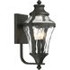 Libre 3 Light 17 inch Coal Outdoor Wall Lamp, Great Outdoors