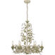 Josie 6 Light 25 inch Champagne Green Tea Chandelier Ceiling Light