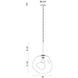Galactic LED 12 inch Copper Pendant Ceiling Light