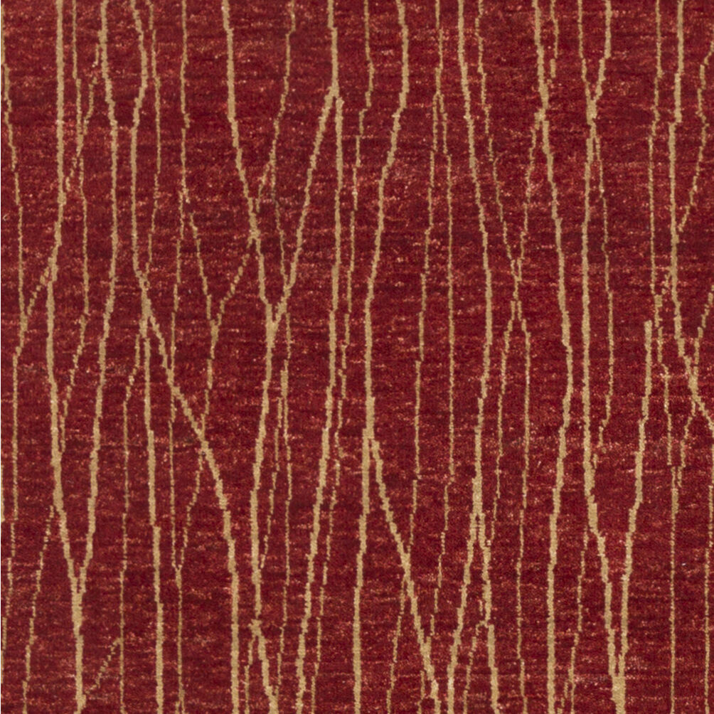 Scarlet 108 X 72 inch Red / Beige Handmade Rug