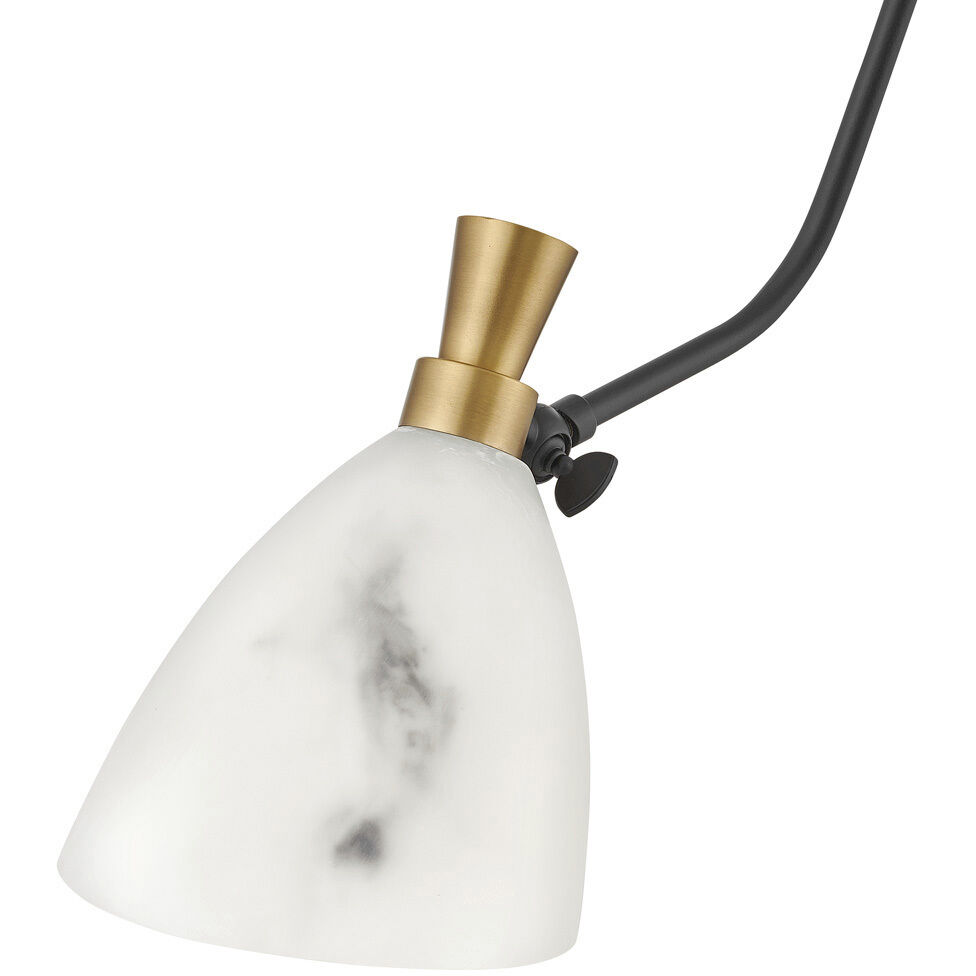 Sinclair 1 Light 5.25 inch Heritage Brass with Black Indoor Wall Sconce Wall Light