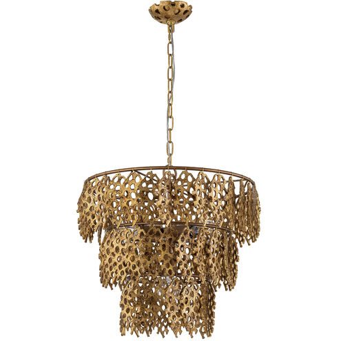 Coral Luxe 4 Light 20 inch Gold Pendant Ceiling Light