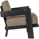 Theo Caviar Black and Rig Otter Lounge Chair
