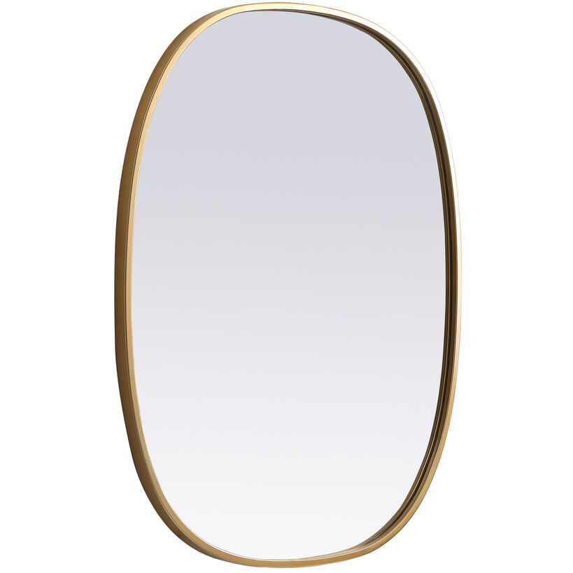 Brynn 30 X 24 inch Brass Mirror in 24 x 30