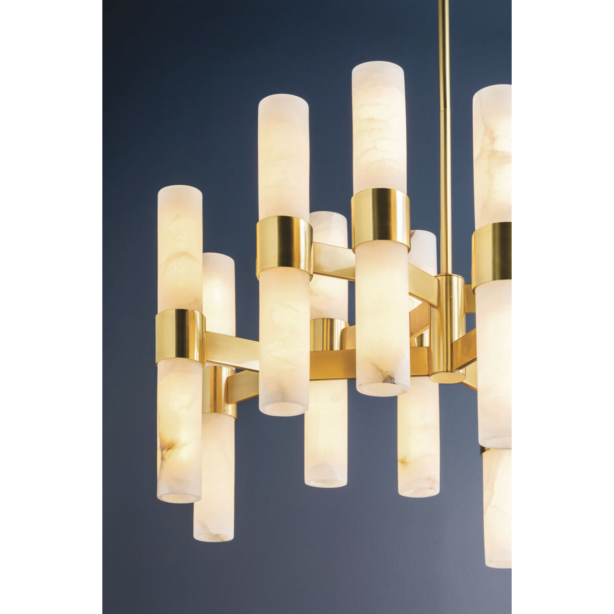Stowe 24 Light 37.75 inch Aged Brass Chandelier Ceiling Light