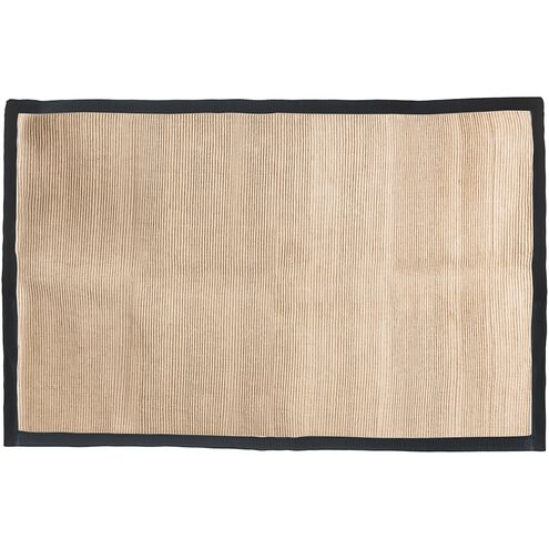 Dylan 72 X 48 inch Black with Natural Rug