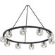 Aragon 10 Light 36 inch Matte Black Chandelier Ceiling Light