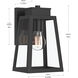 Hedry 1 Light 10 inch Matte Black Outdoor Wall Lantern