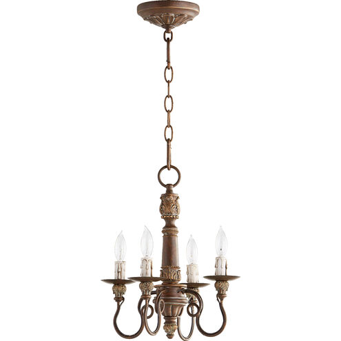 Salento 4 Light 13 inch Vintage Copper Mini Chandelier Ceiling Light