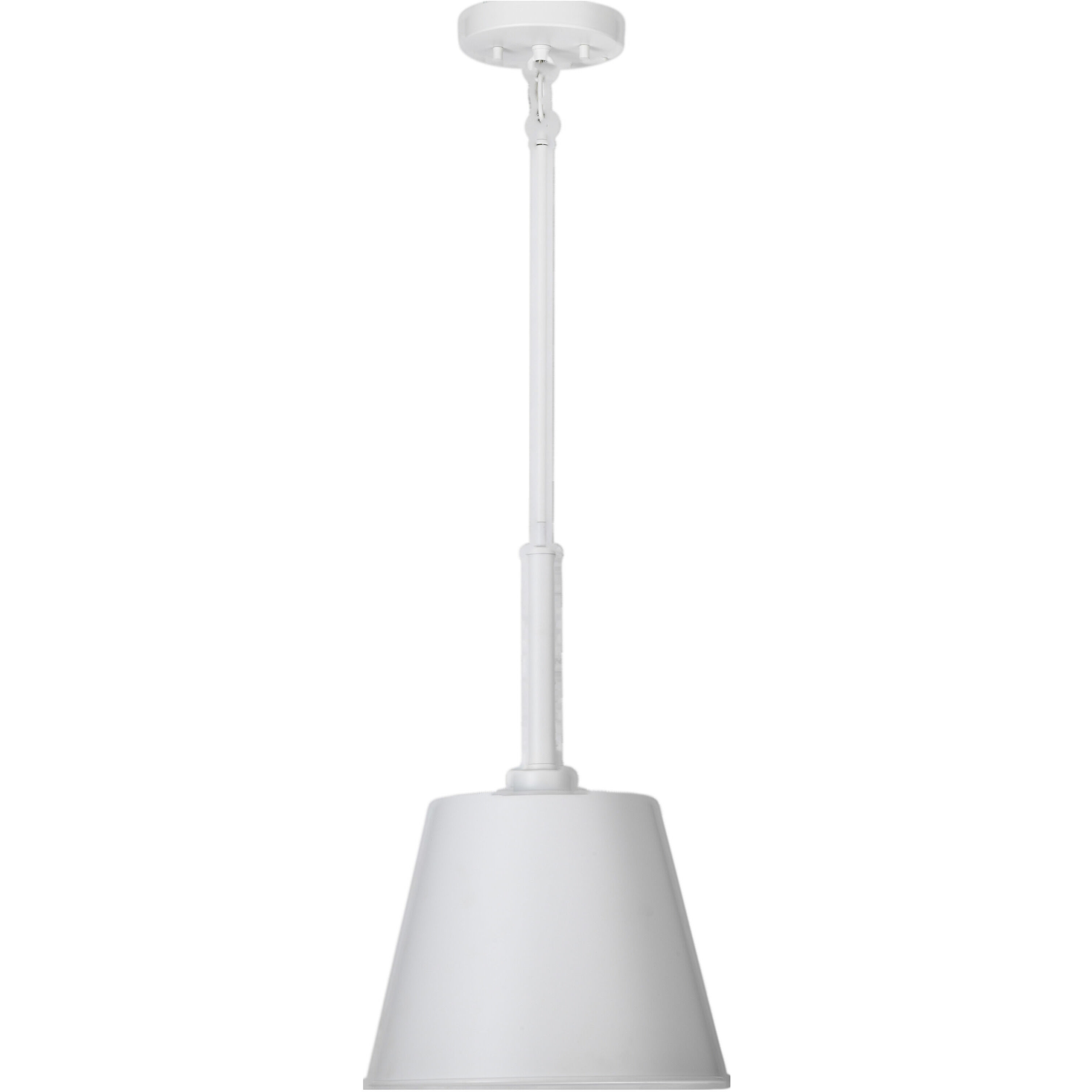 Alexis 1 Light 11 inch Matte White Pendant Ceiling Light