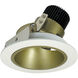 Iolite Champagne Haze with Matte Powder White Recessed Light in 2700K, Champagne / Matte Powder White, 1000, Round Deep Cone Reflector