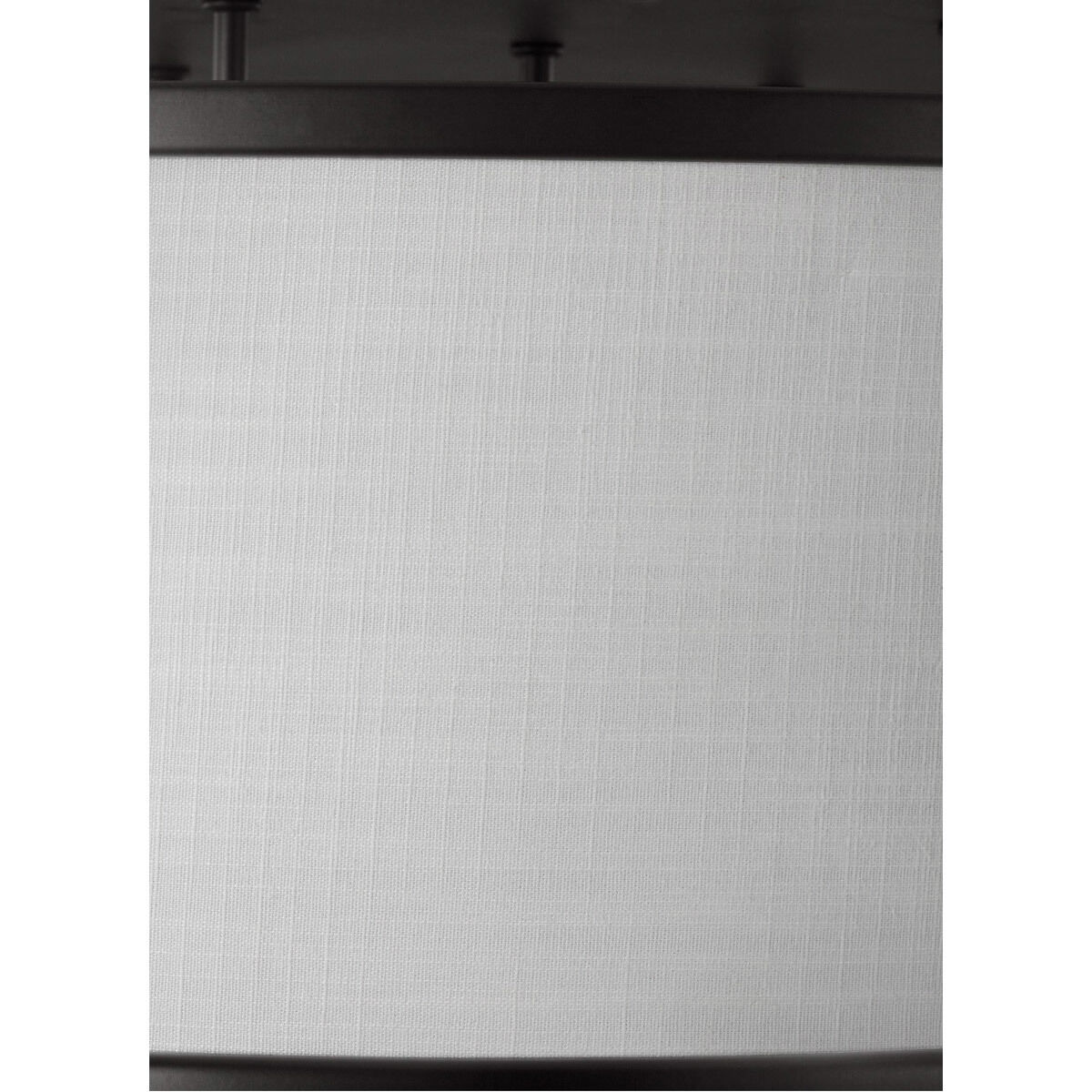 Sean Lavin Lennon 5 Light 30.25 inch Oil Rubbed Bronze Semi-Flush Mount Ceiling Light, Ivory Linen