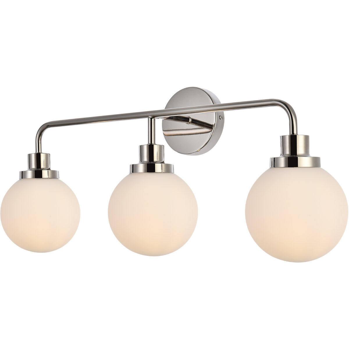 Hanson 3 Light 28 inch Polish Nickel Bath Sconce Wall Light