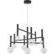 Terra LED 25.5 inch Black Chandelier Ceiling Light