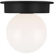 Kelly by Kelly Wearstler Nodes 1 Light 14 inch Midnight Black Flush Mount Ceiling Light
