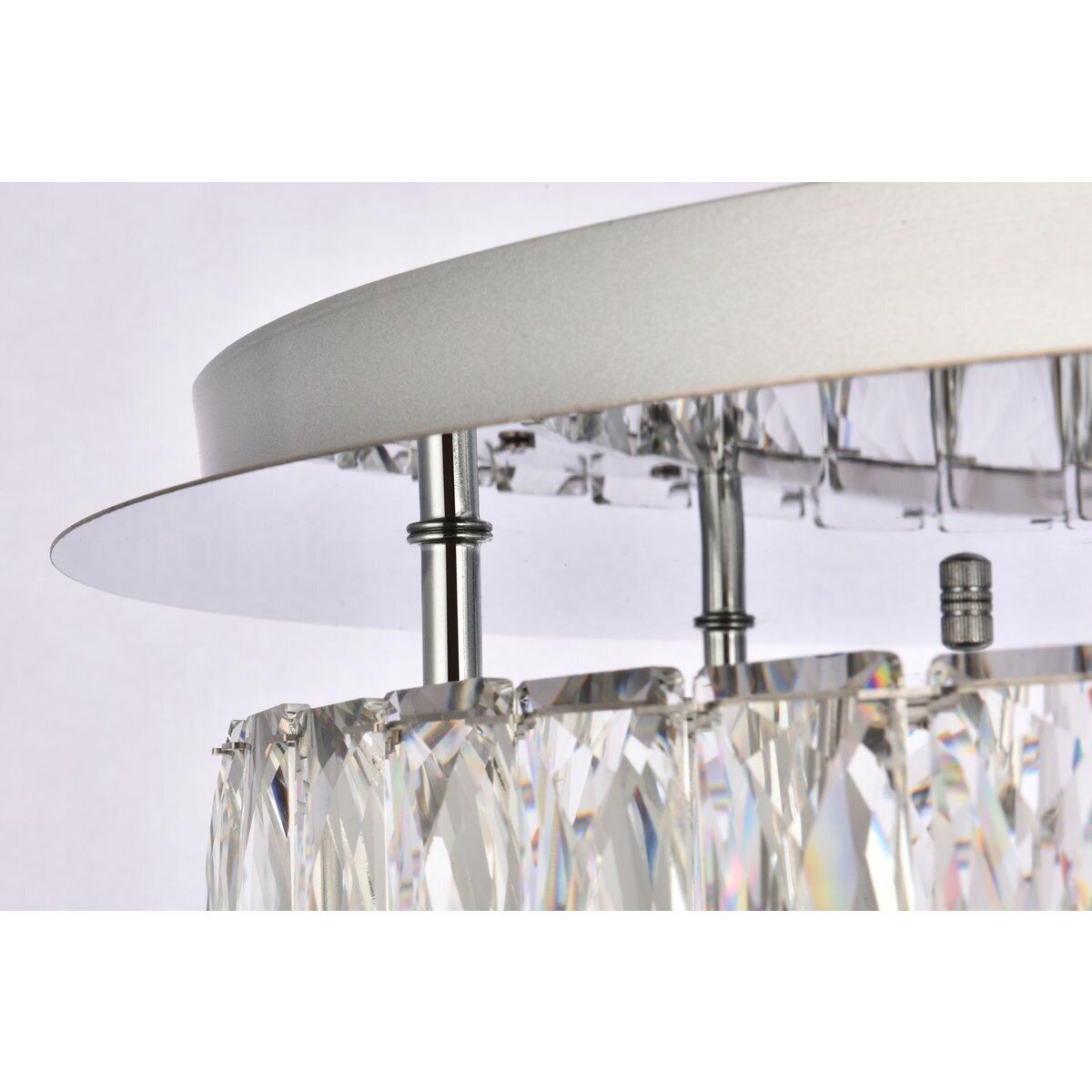 Monroe 2 Light 22 inch Chrome Flush Mount Ceiling Light 