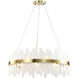 Torrent 20 Light 32 inch Aged Brass Ring Chandelier Ceiling Light