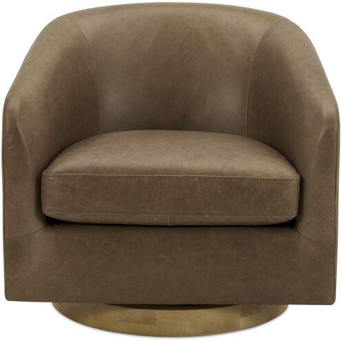Oscy Brown Occasional Chair, Swivel Chair