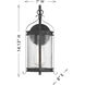 Preston 1 Light 14.13 inch Iron Oxide Outdoor Wall Lantern