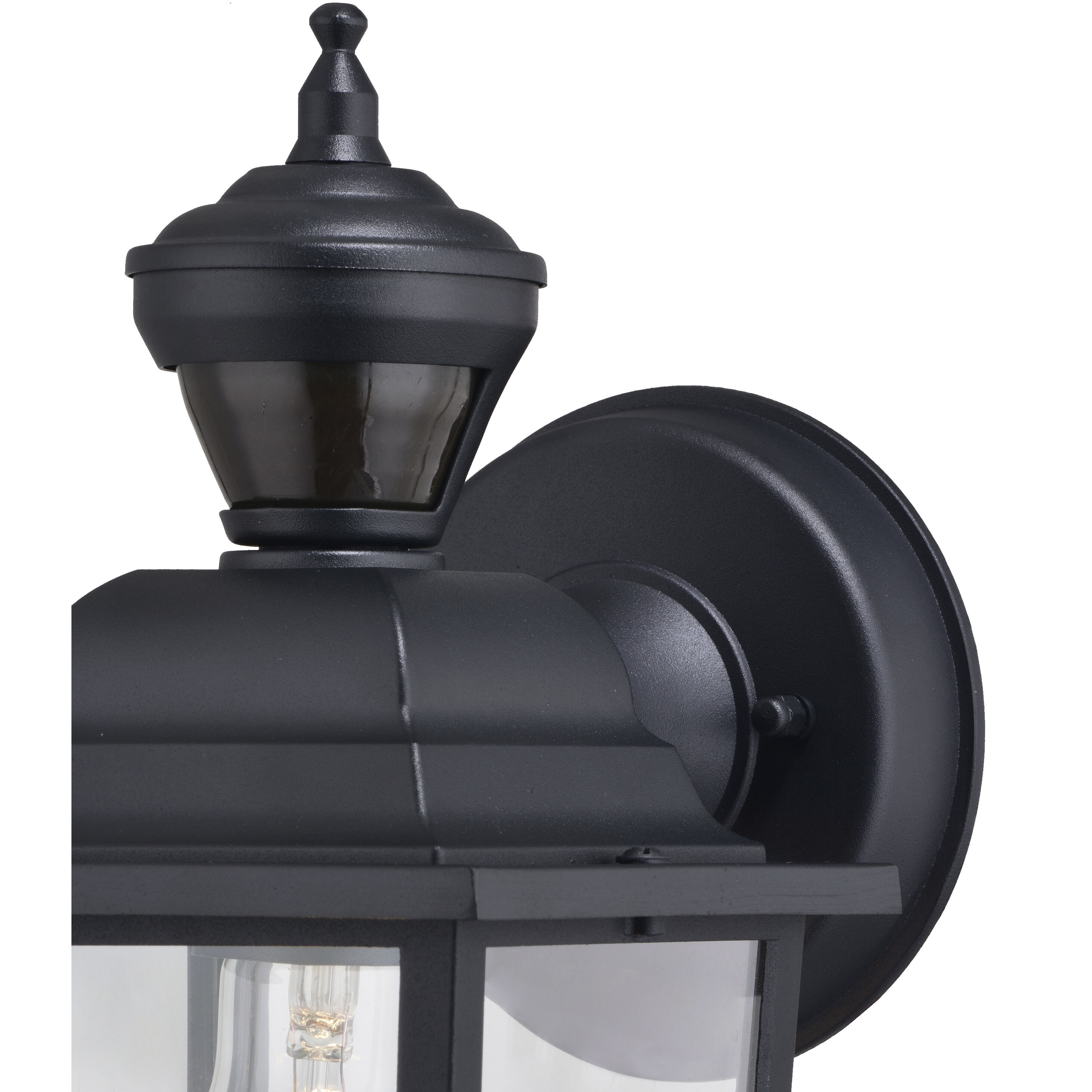 Bedford Textured Black Outdoor Motion Sensor