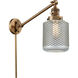 Stanton 30 inch 3.50 watt Brushed Brass Swing Arm Wall Light, Franklin Restoration