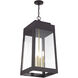Oslo 4 Light 13.75 inch Bronze with Antique Brass Candles Outdoor Pendant Lantern