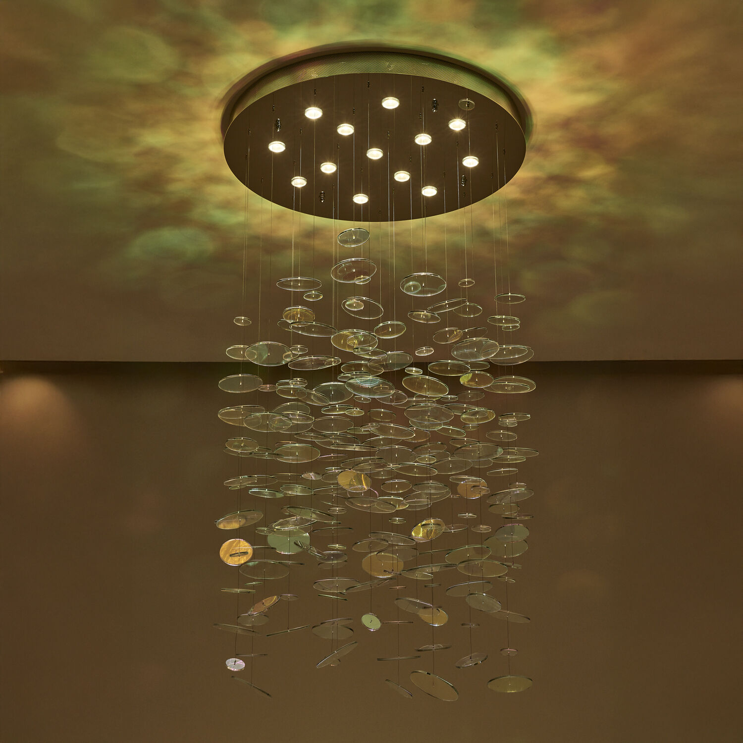 Spettro 13 Light 36 inch Polished Chrome Chandelier Ceiling Light