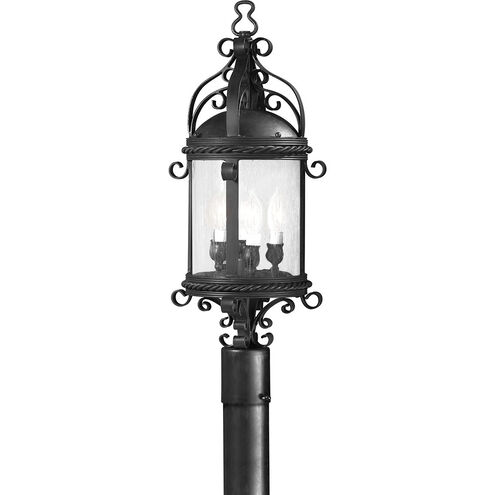 Pamplona 4 Light 26.75 inch Soft Black Post